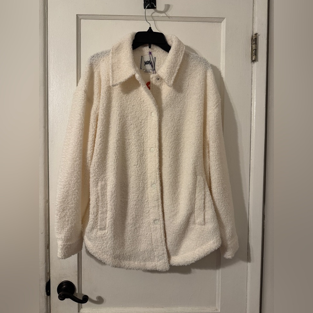 Yitty/Fabletics Teddy Shacket Sz Large - Picture 7 of 11